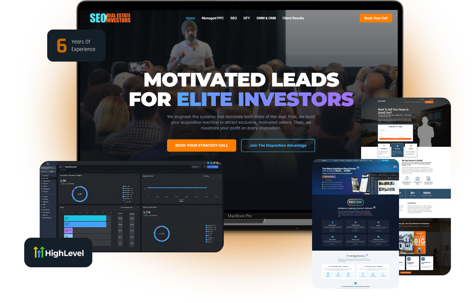 Client work showcase: WordPress, CRM, and modern web builds